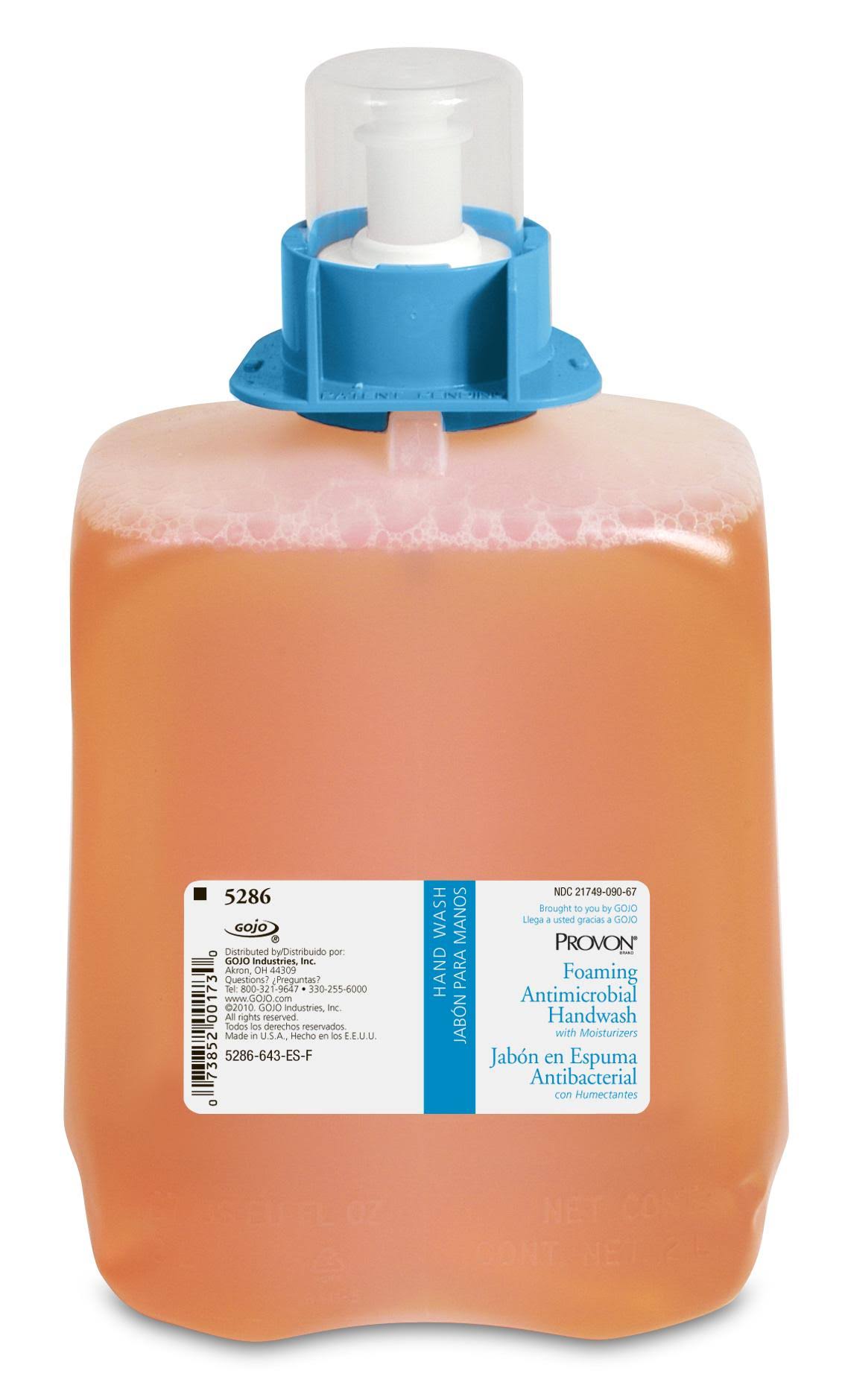 Foaming Antimicrobial Handwash, 2000 mL, 2/Case O962352
