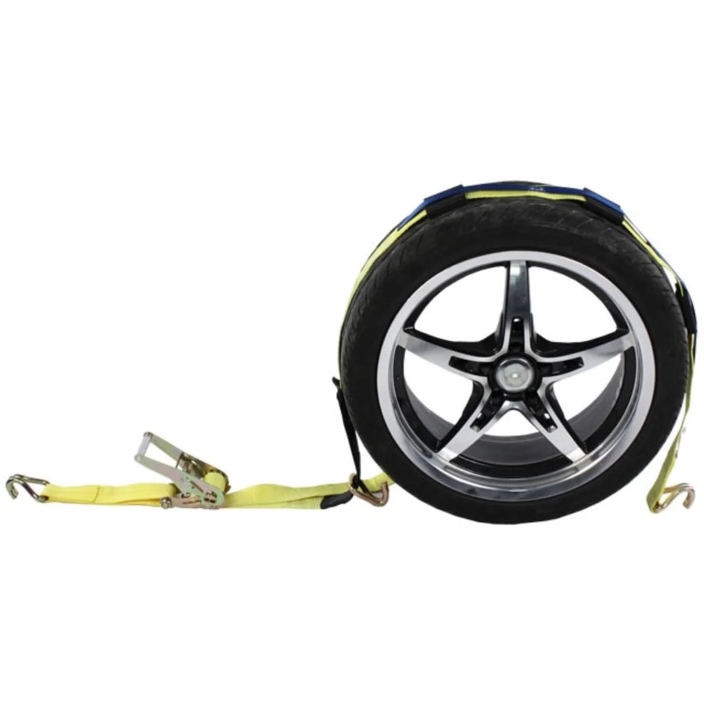 2" x 11' Ratchet Strap with Wire Hooks & 3 Rubber Cleats F868339