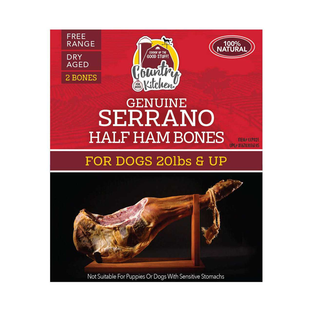 Half Ham Bones Dog Treats D353