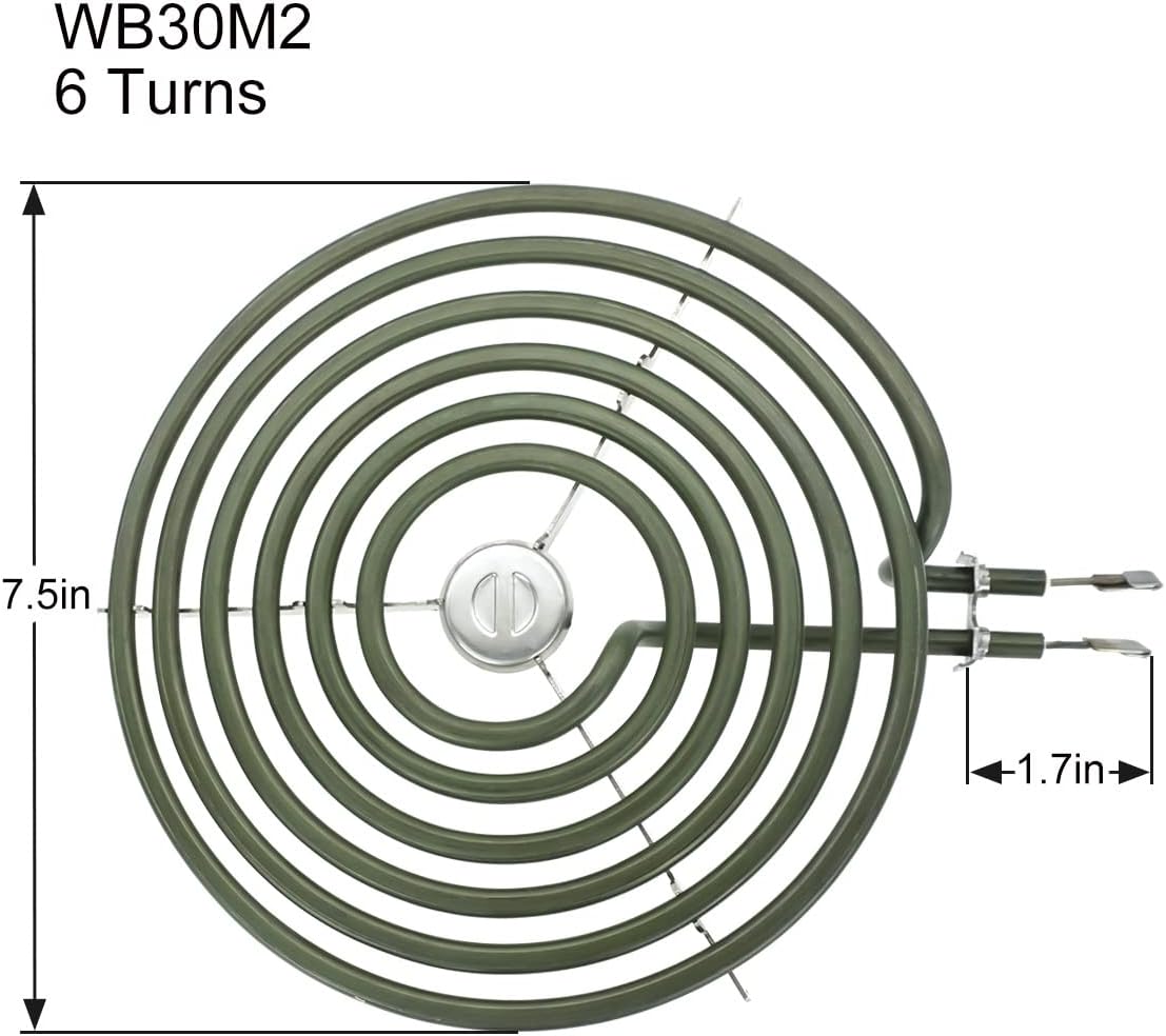 2 pcs 6 Inch and 2 pcs 8 Inch Range Stove Top Surface Element Burner Kit L5075