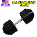 Adjustable Dumbbell Single Unit Black Plated Cast Iron R281947