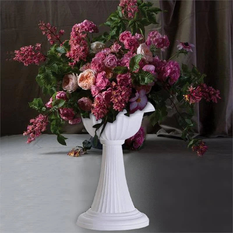 4 Pack 23" Tall White Pedestal Column Plant Stand Pot L361