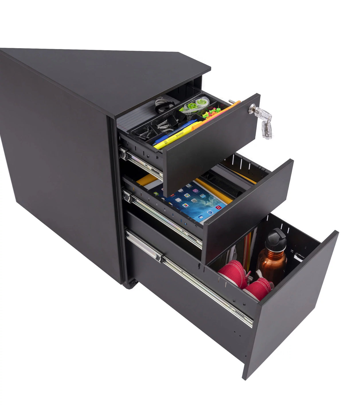 3 Drawer Lockable Rolling File Cabinet P9768