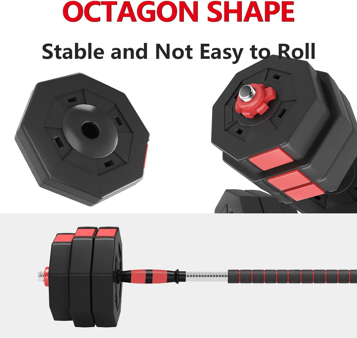Adjustable Dumbbells Set 55LB 3 in 1 N110037