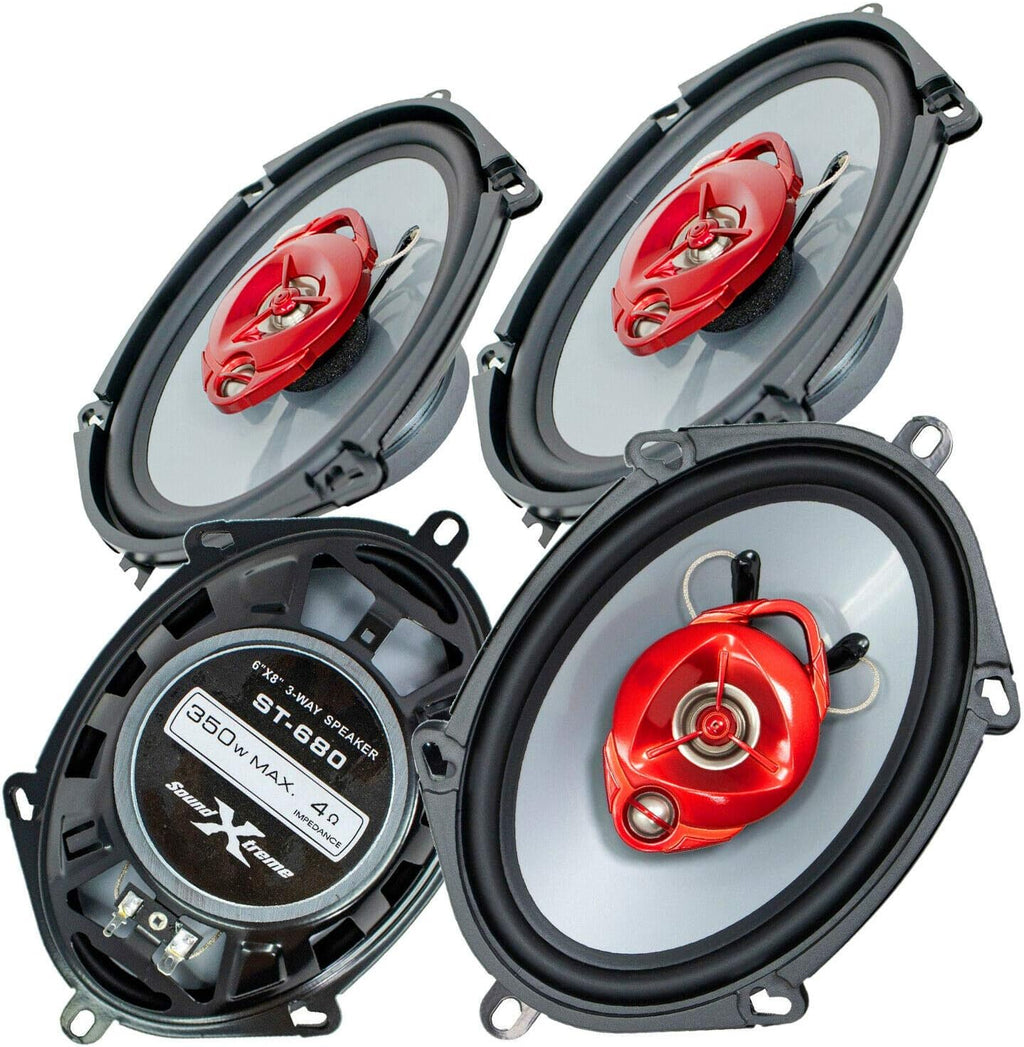 4X 3-Way 700 Watts Coaxial Car Speakers R593