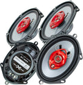 4X 3-Way 700 Watts Coaxial Car Speakers R593