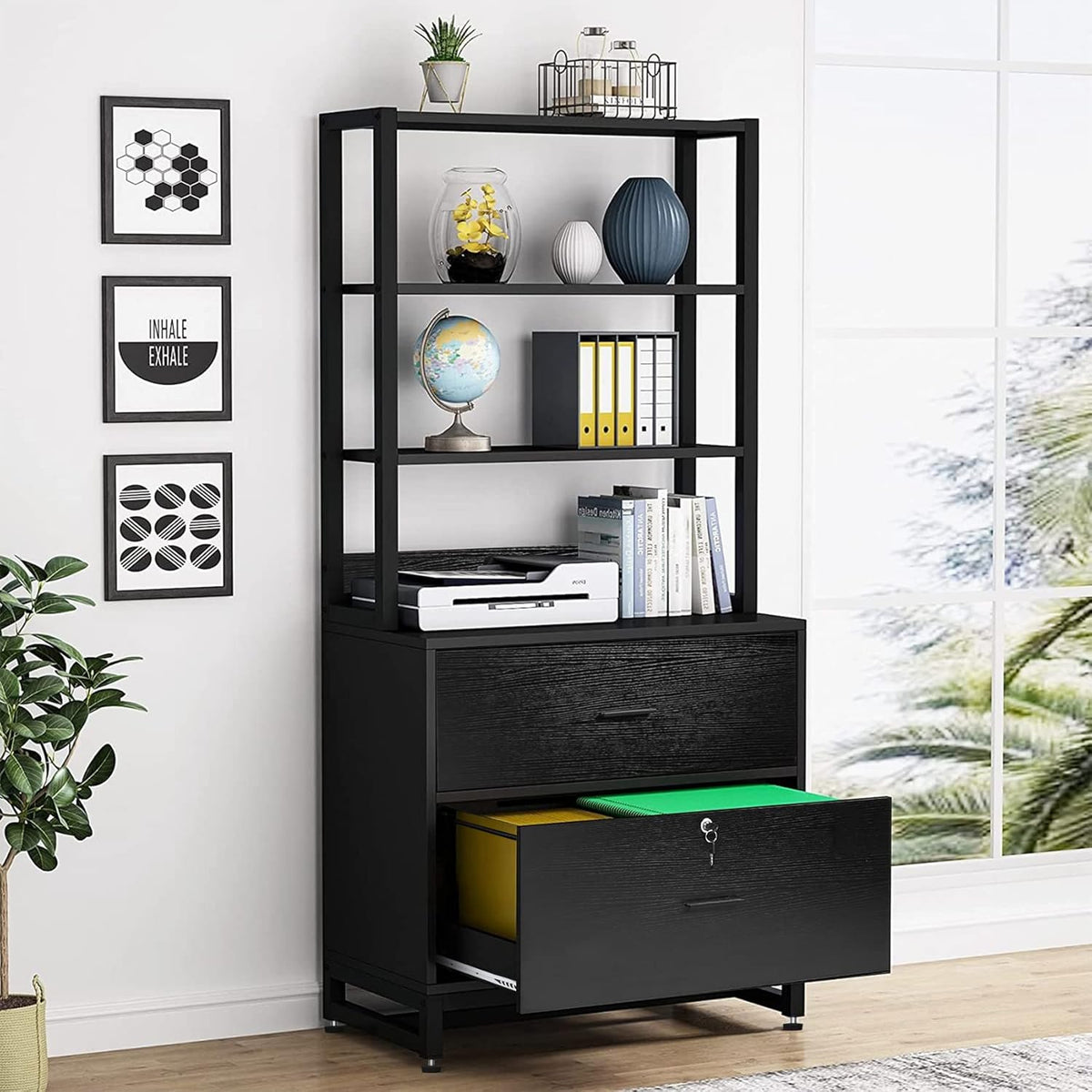 2 Drawer File Cabinet with Lock G646