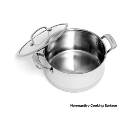 6-Quart Stainless Saucepot with Glass Cover I325015