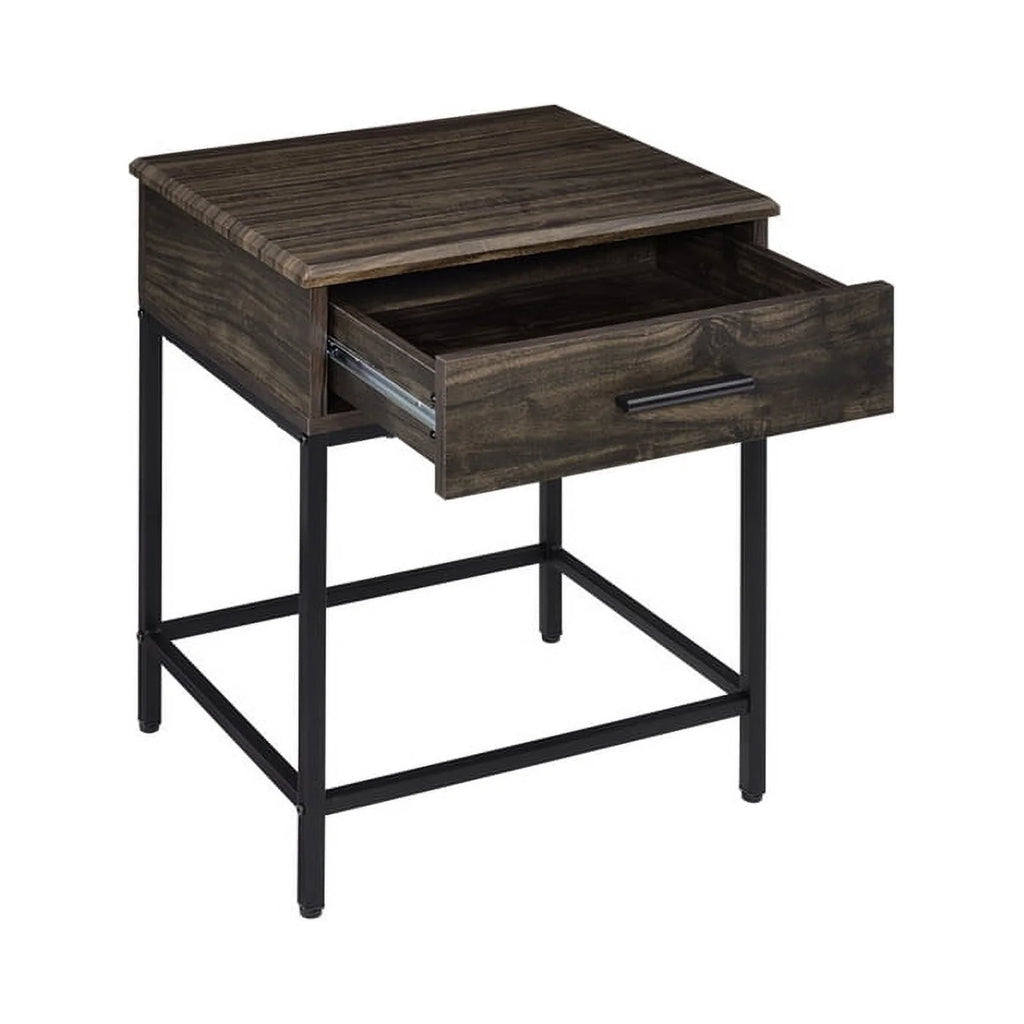 Brown Engineered Wood End Table with Drawer V226590