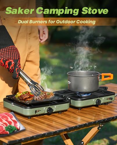 2 Burner Propane Camping Stove with Grill X610