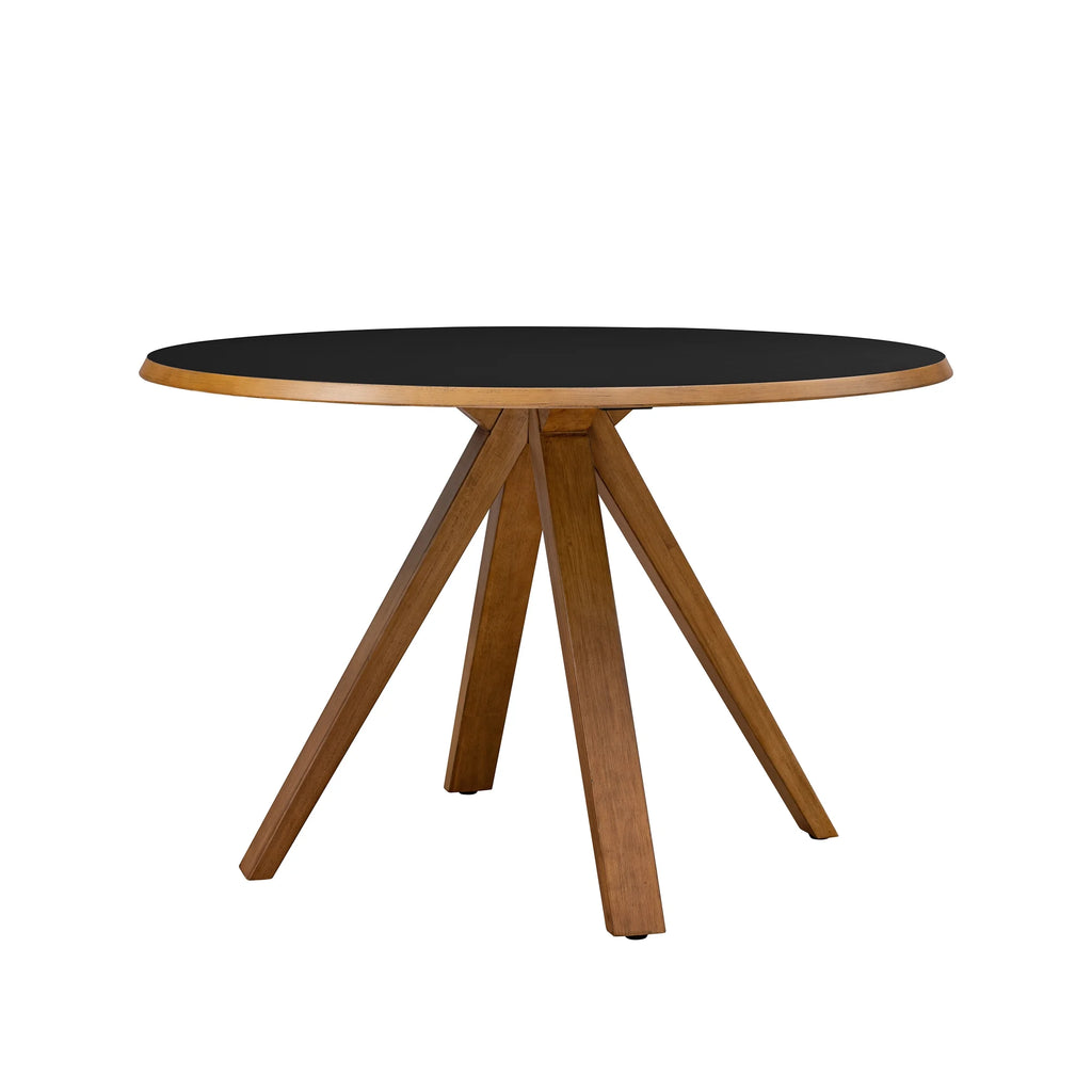 Black/English Oak Round Dining Table R25965