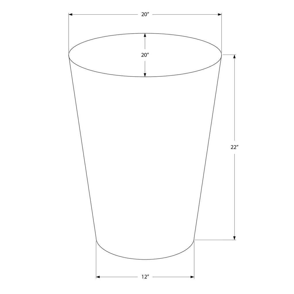Hammered Cone Shaped Drum End Table J8461