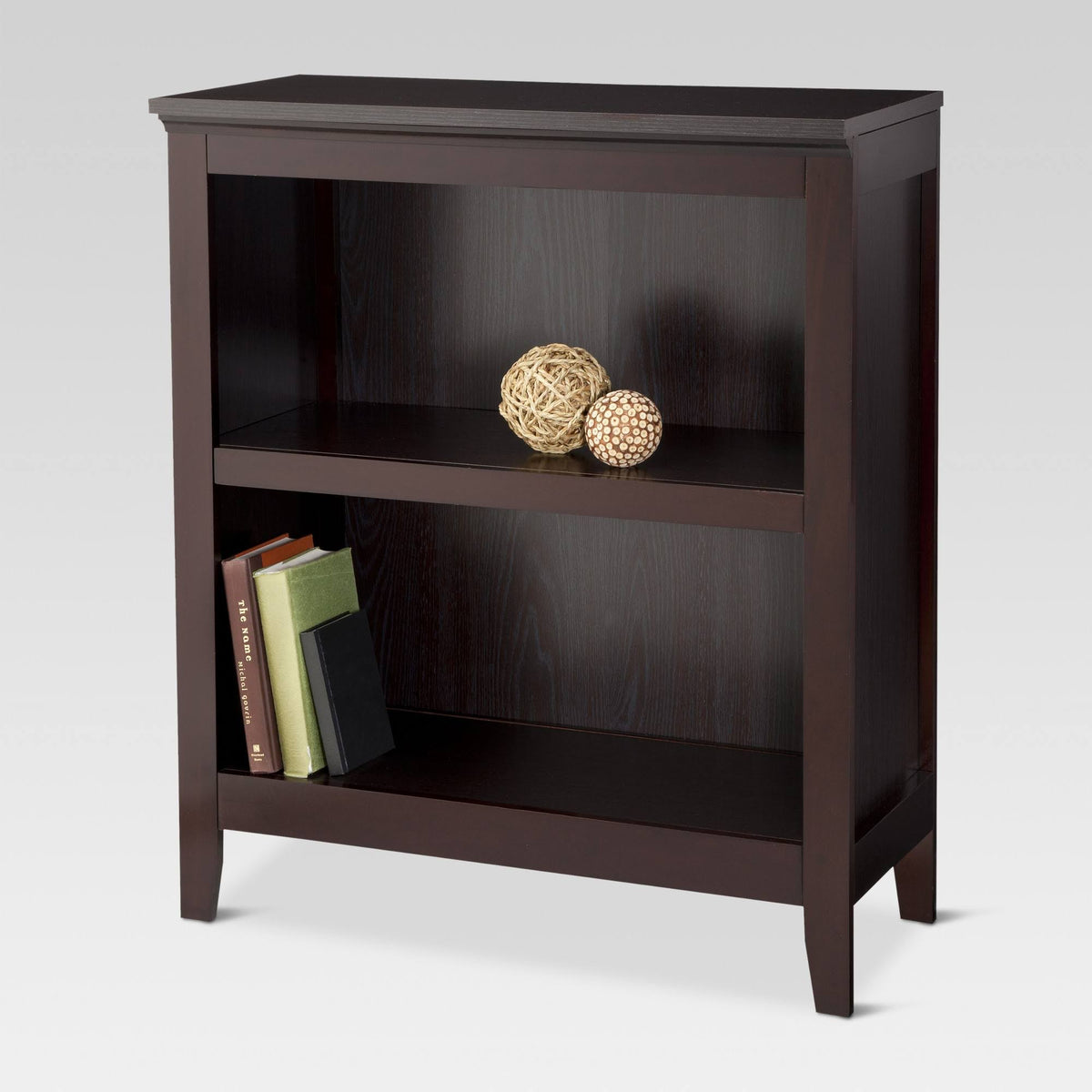 Espresso 2 Shelf Bookcase R172
