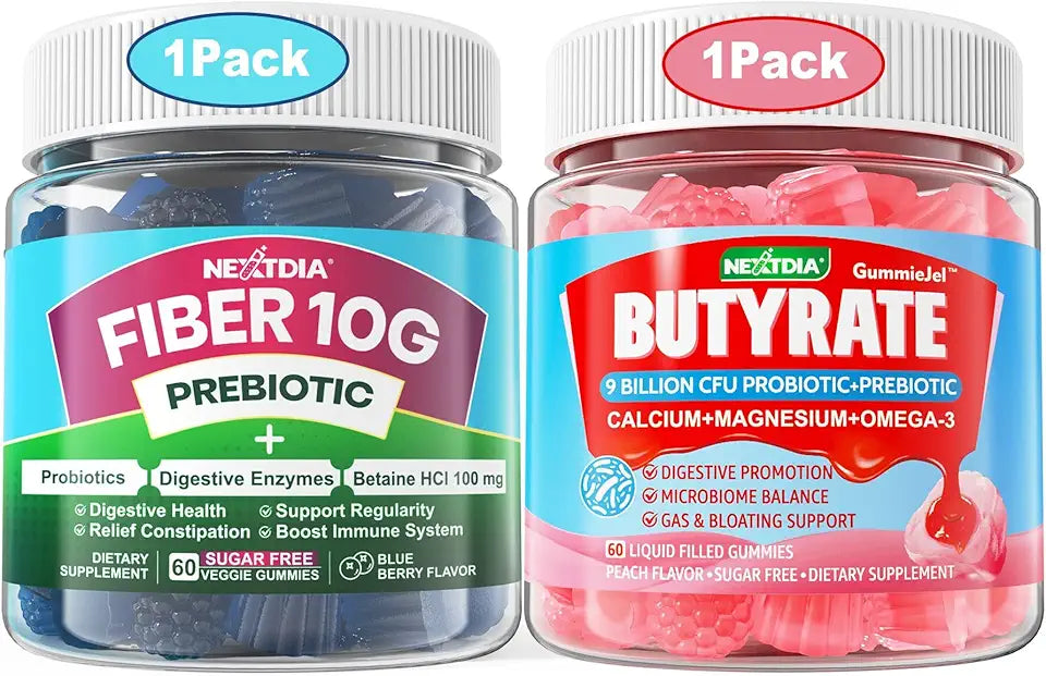 Butyrate Gummies with Probiotic Prebiotic Postbiotic Fiber C9647