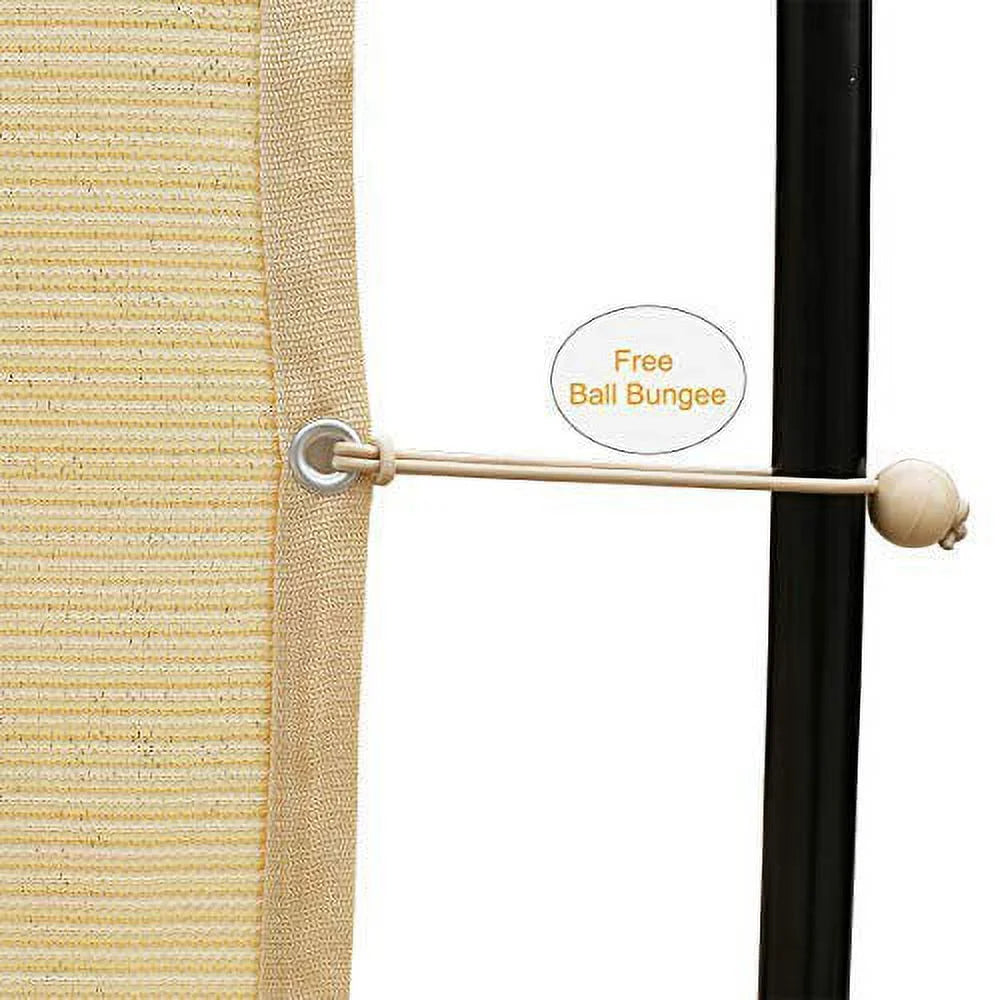 10' x 12' Wheat Shade Cloth with Grommets M6525