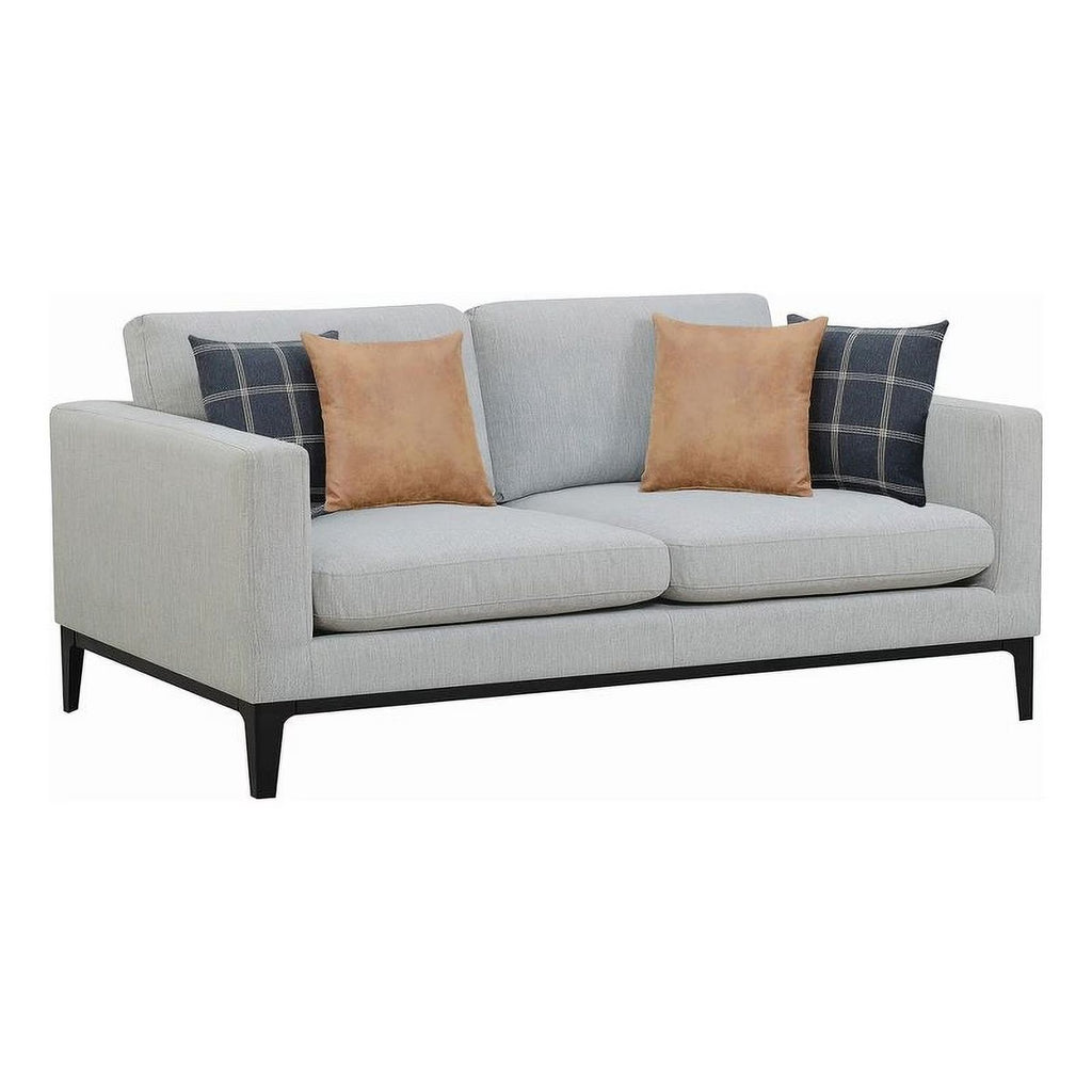 Light Gray Upholstered Fabric Sofa M30142