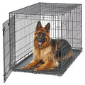XL Folding Metal Dog Crate with Divider Panel, 48L x 30W x 33H Inches S3592