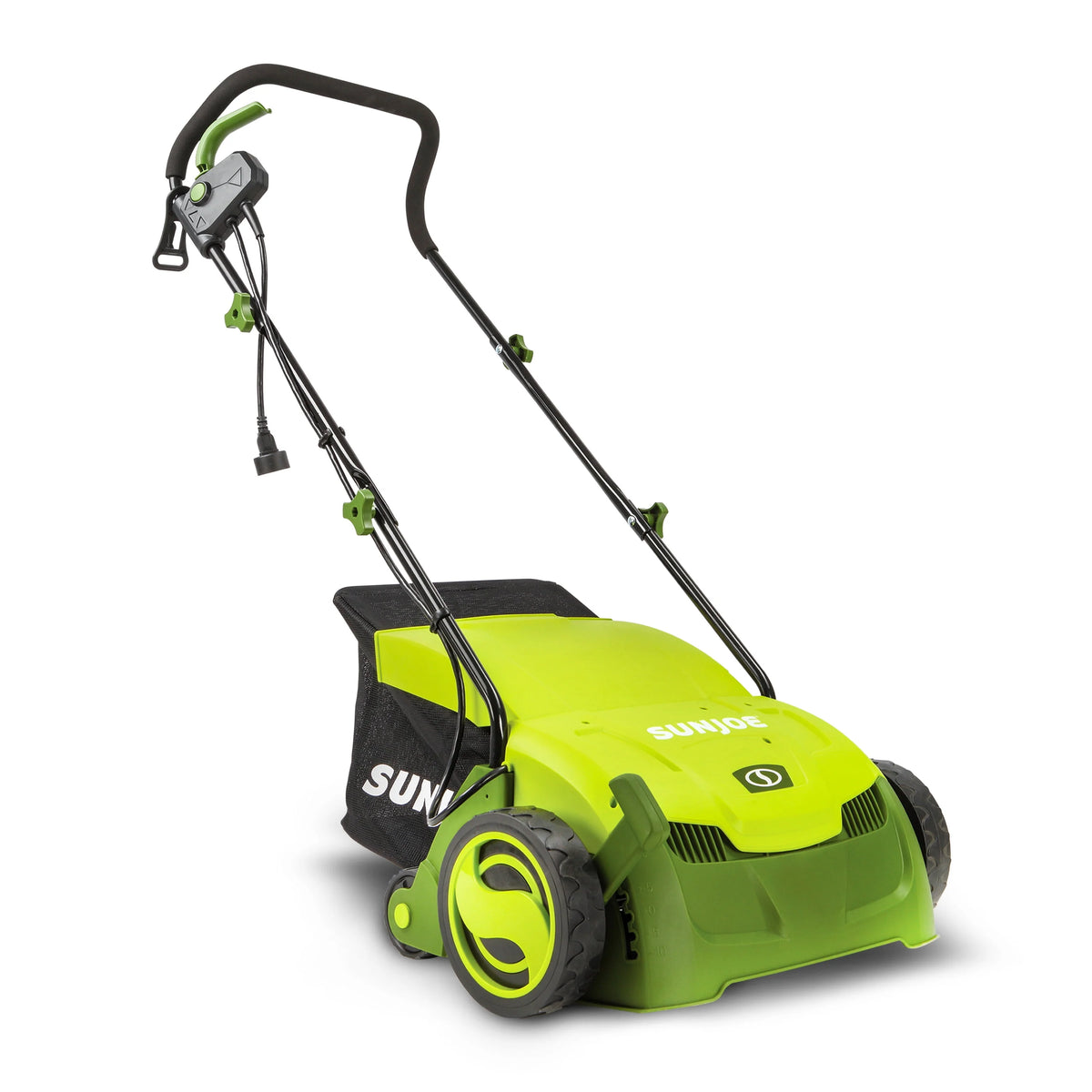 Electric 12.6-inch Lawn Dethatcher + Scarifier with Collection Bag J416