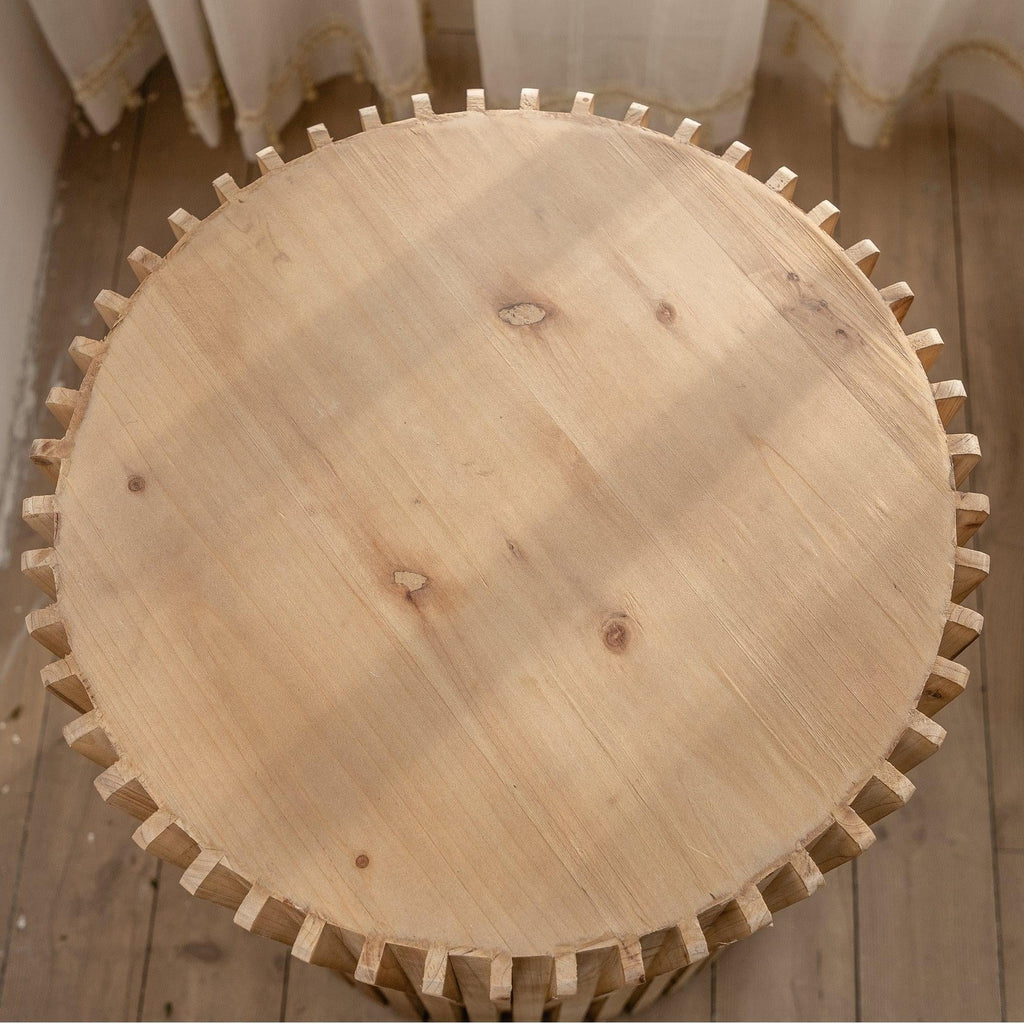 Cylindrical Coffee Table with Vertical Texture P956302