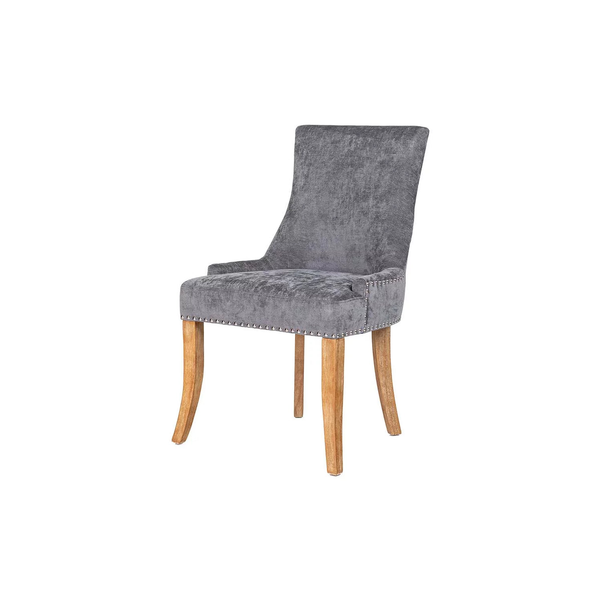 Upholstered Dining Chair Set of 2 with Solid Wood Legs J328056