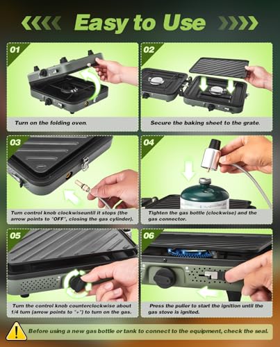 2 Burner Propane Camping Stove with Grill X610