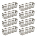 Metal Bathroom Storage Organizer Basket Bin, 8 Pack L8609