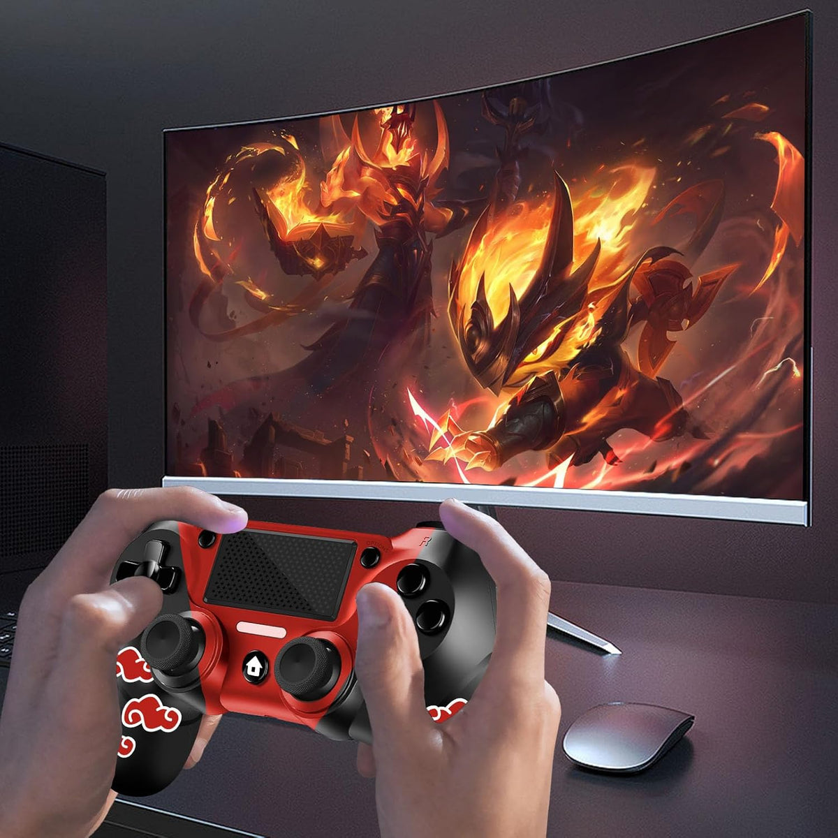 Red Cloudy Wireless Controller for PS4 E685024