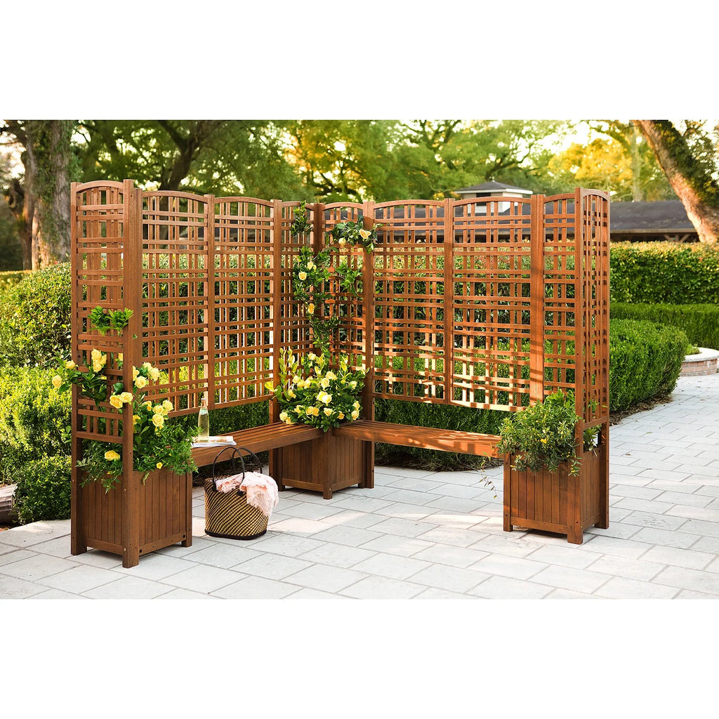 Large Outdoor Eucalyptus Privacy Trellis N86576