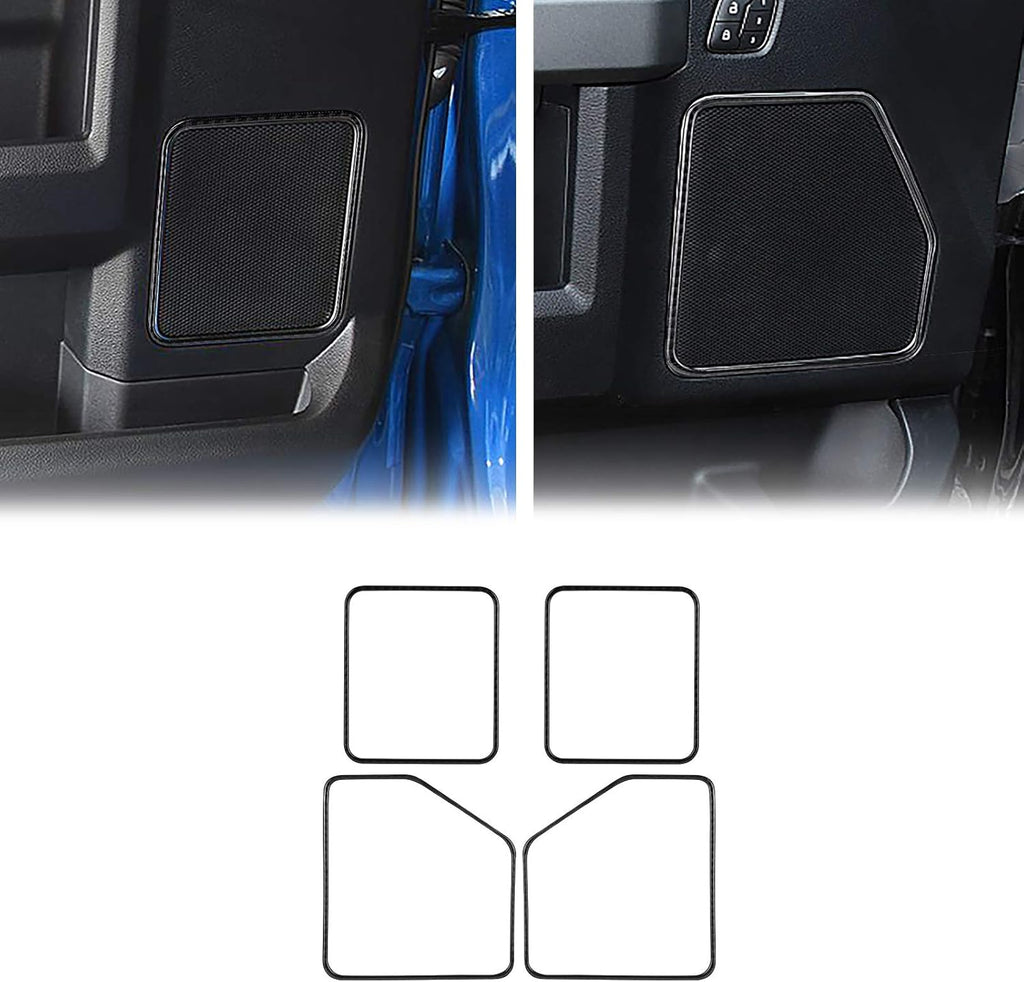 Carbon Fiber Door Loudspeaker Frame Trim Cover 4PCS X350