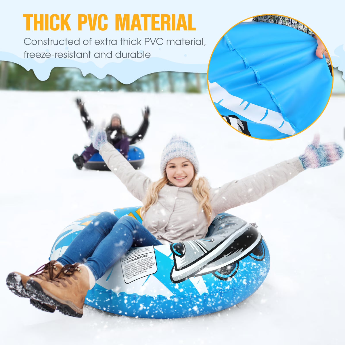 47 Inch Inflatable PVC Snow Tube E9687