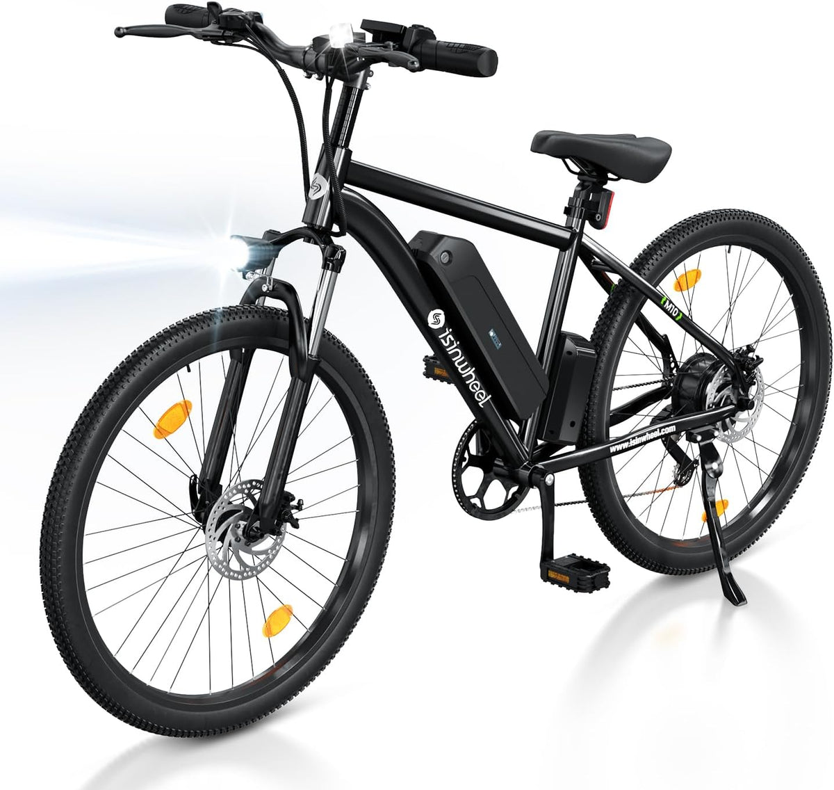 26" Electric Mountain Bike with 500W Brushless Motor and Removable Battery A8332