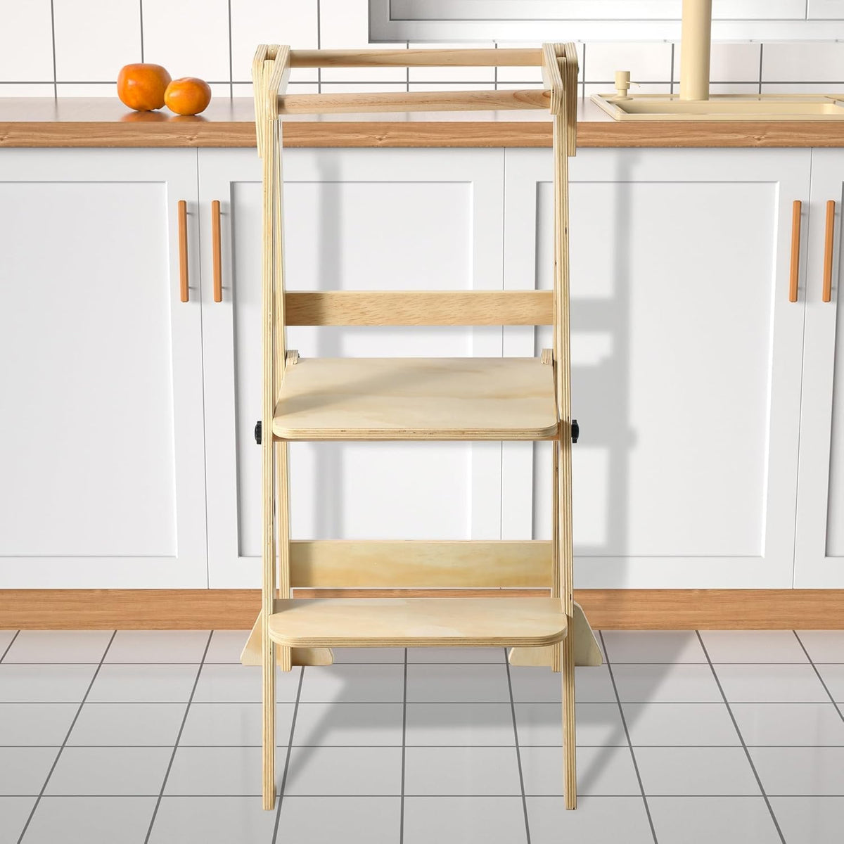 Folding Wooden Toddler Step Stool V450
