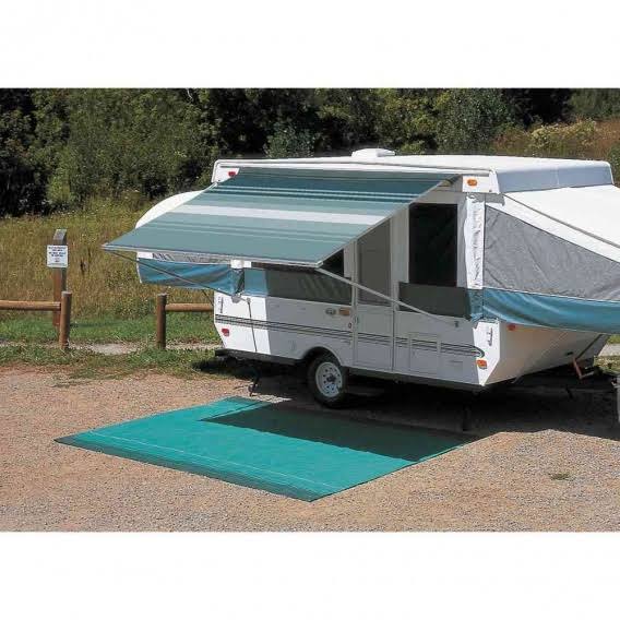 Campout Vinyl Bag Awning Black-Gray 3.5m 11ft-6in B201