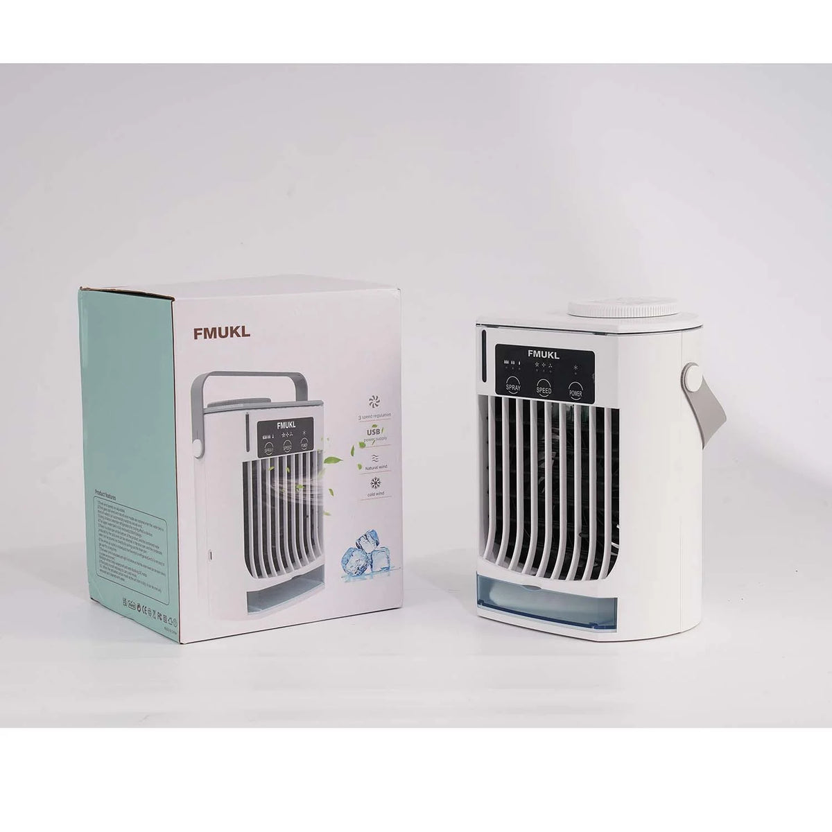Portable Air Conditioner with Remote, 3 Speeds, USB Powered X42887