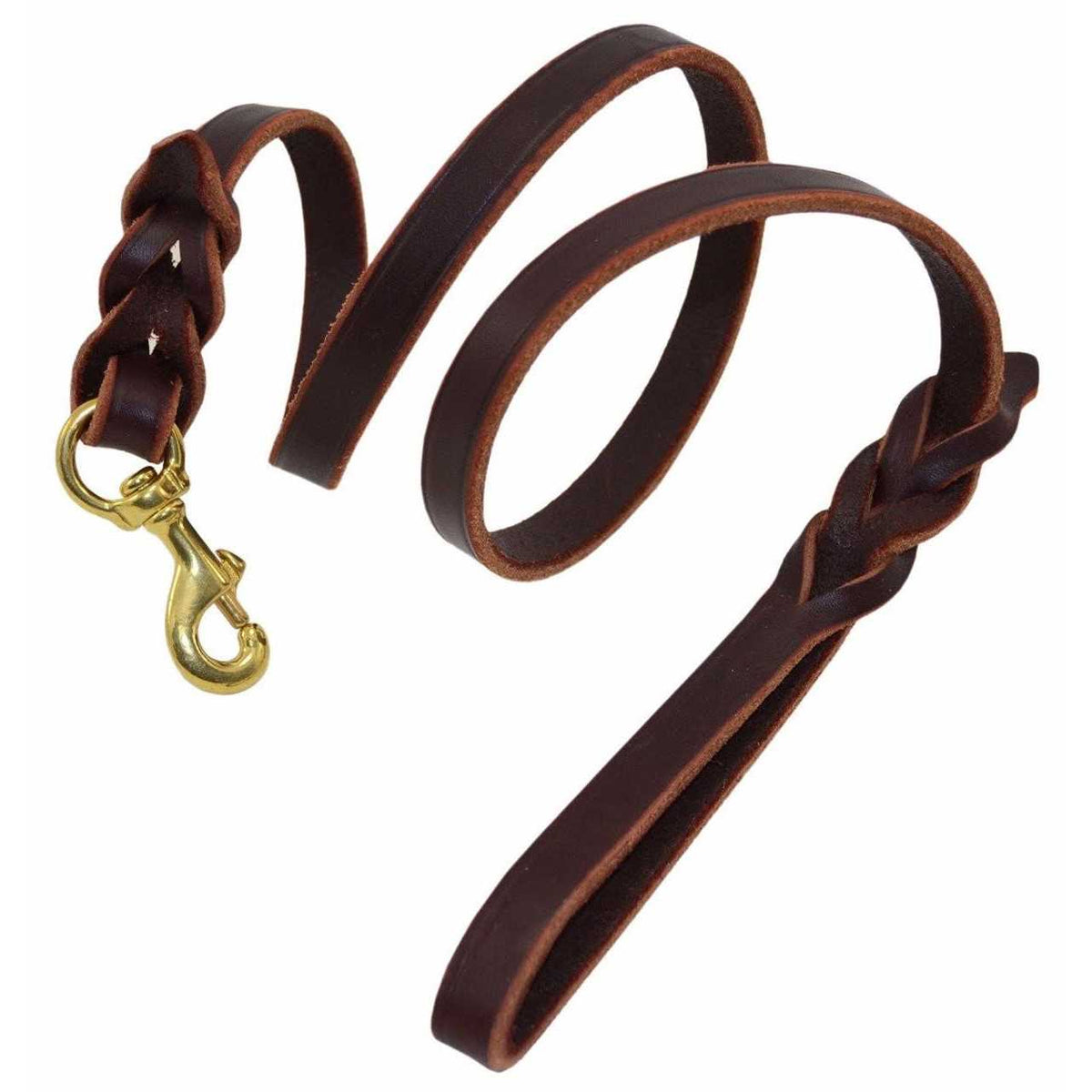 Braided Leather Leash S846
