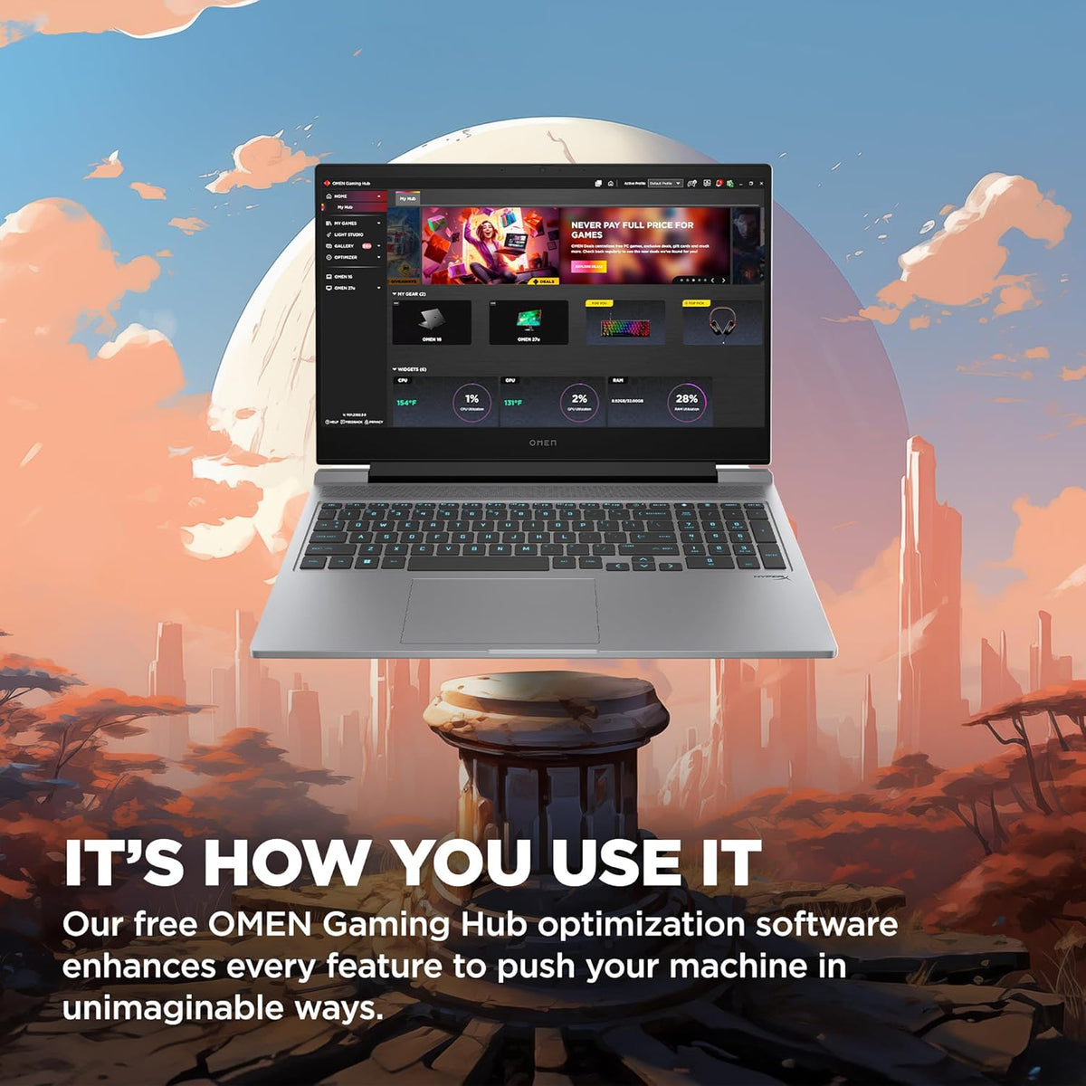 16 inch Laptop, FHD 144Hz Display, Intel Core i7-14700HX, 16 GB RAM, 512 GB SSD, NVIDIA GeForce RTX 4060 GPU, Windows 11 Home L6867