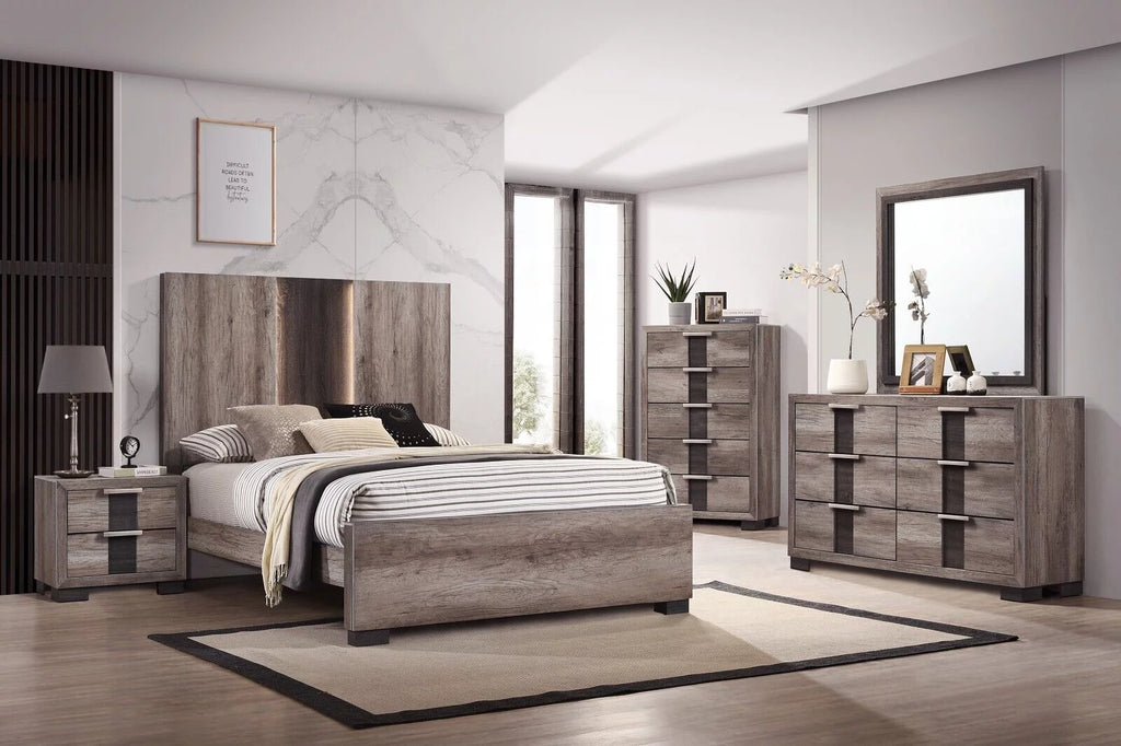 King Size Solid Wood Bed Set S627303