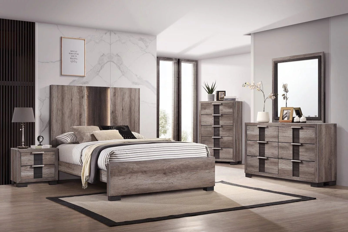 King Size Solid Wood Bed Set S627303