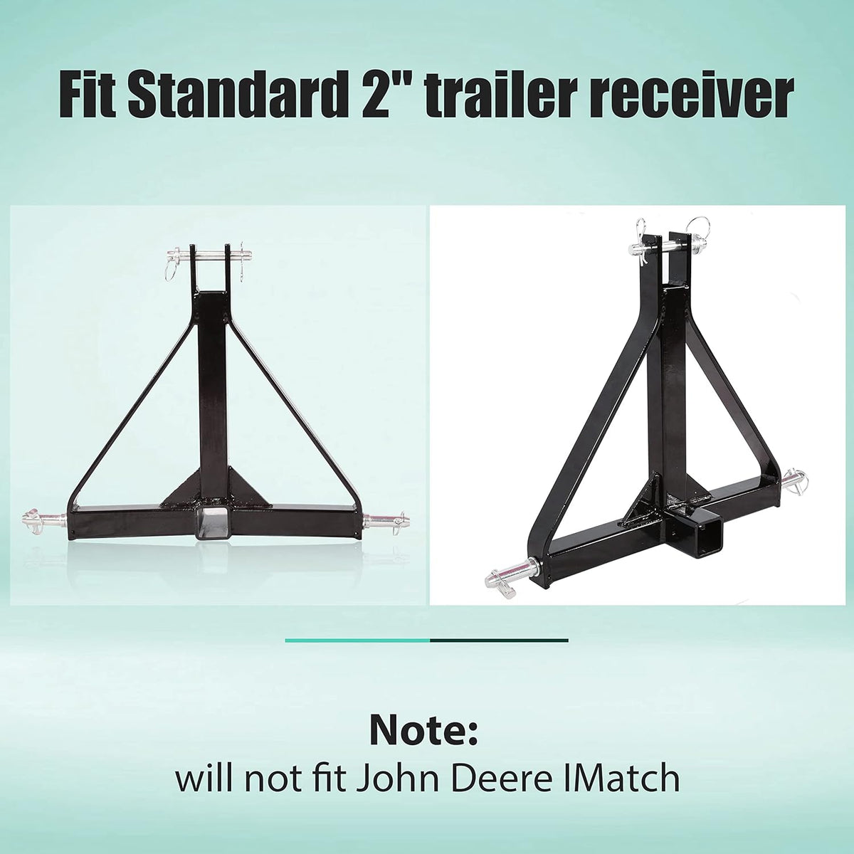 3 Point 2 Receiver Trailer Hitch Drawbar Adapter A251871