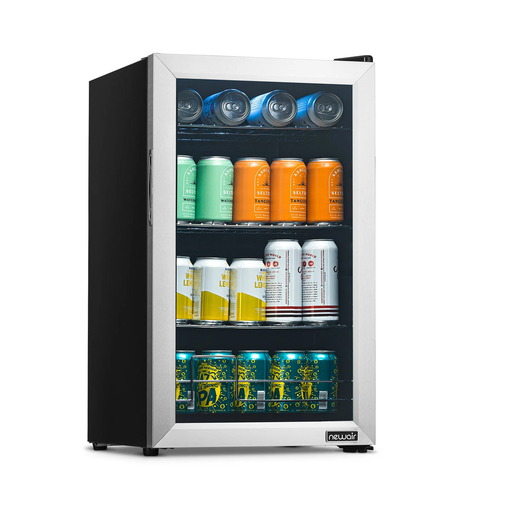 100 Can Stainless Steel Beverage Refrigerator Q9596