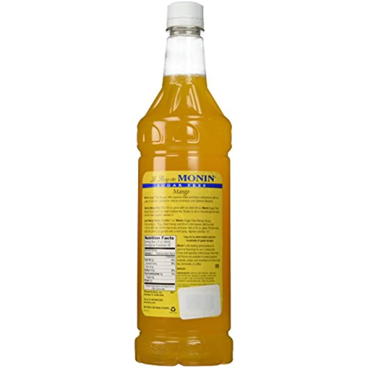 Sugar Free Mango Syrup, 33.8-Ounce Plastic Bottle T494