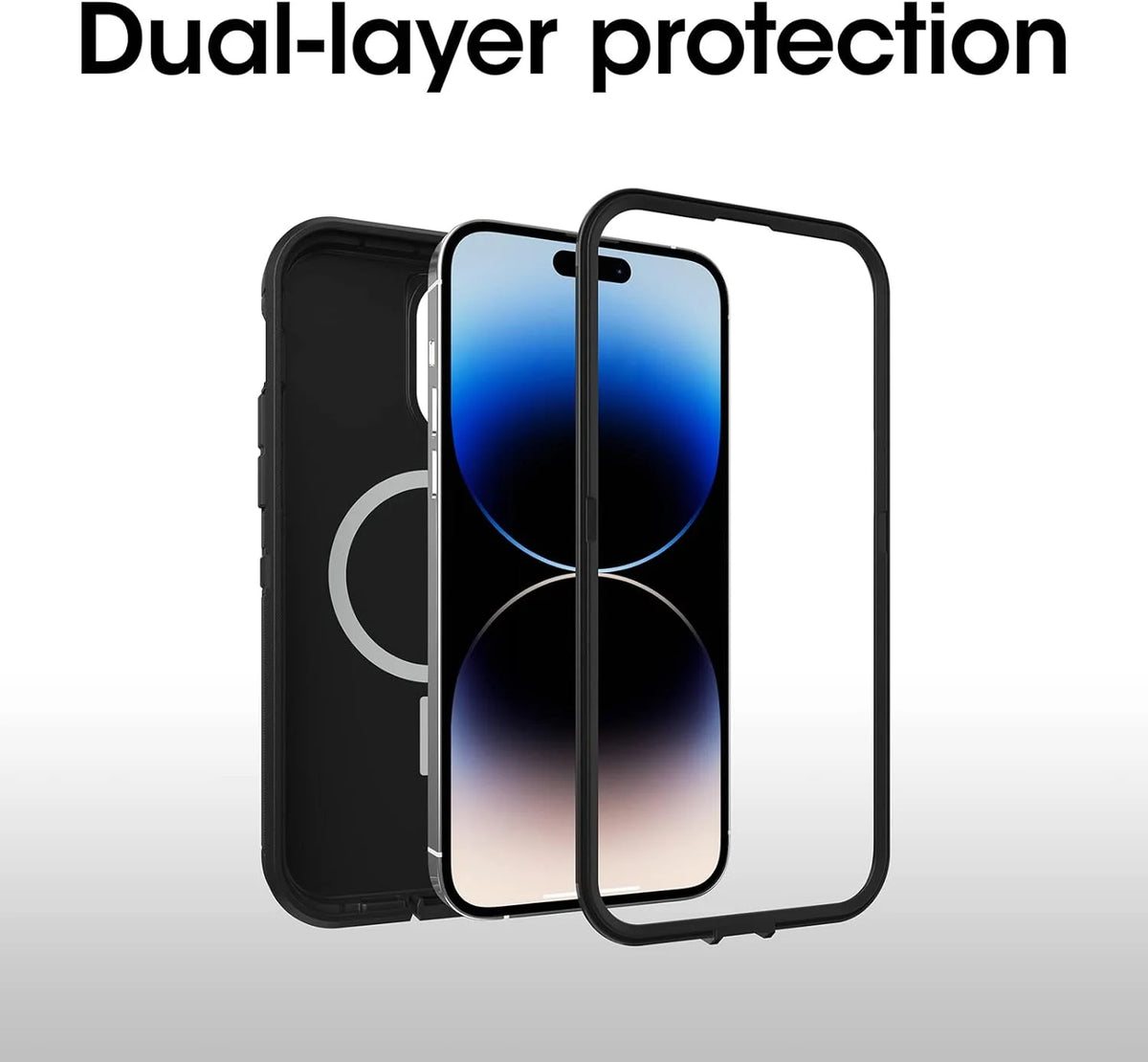 Black Defender Series XT Case for iPhone 14 Pro C299738