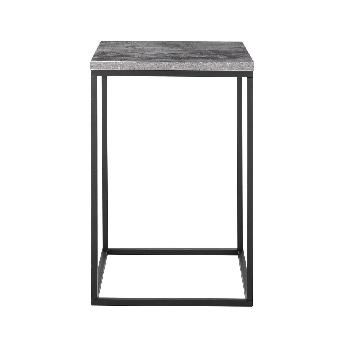 Dark Concrete Square Side Table W96279