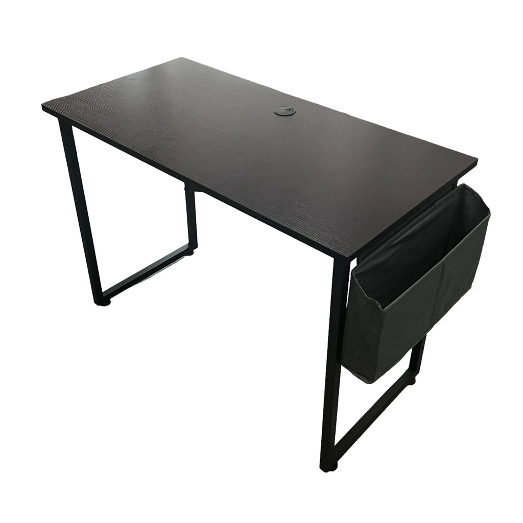 Black Computer Desk with Side Storage Bag J935