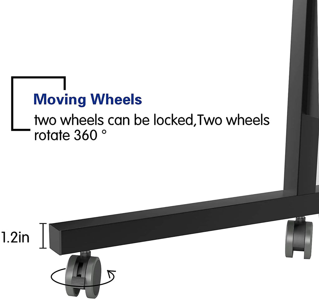 C-Shaped Side End Table with Wheels Y730473