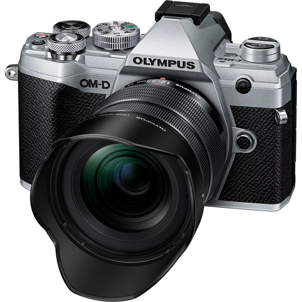 Silver Mirrorless Camera with Lens U22258