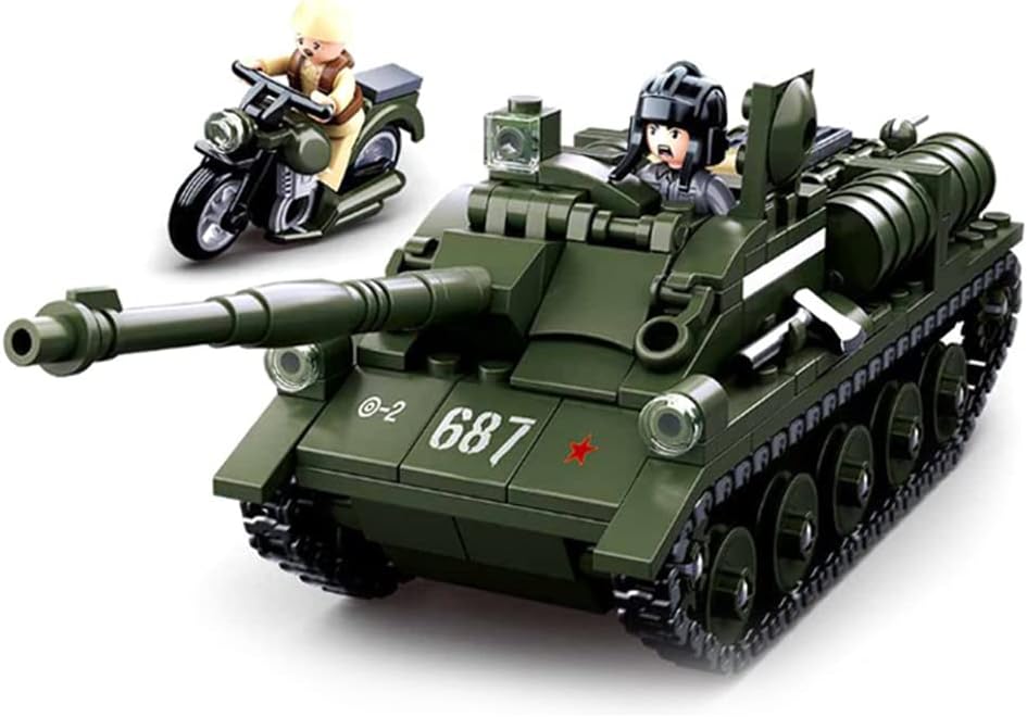 Su-85 Tank Building Block (338 PCS) with 2 Soldier Figures N966983
