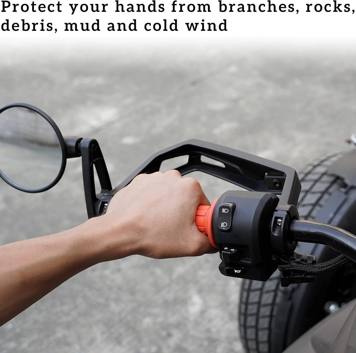 Black Aluminum Hand Guards Protector Kit (2PCS) M831419