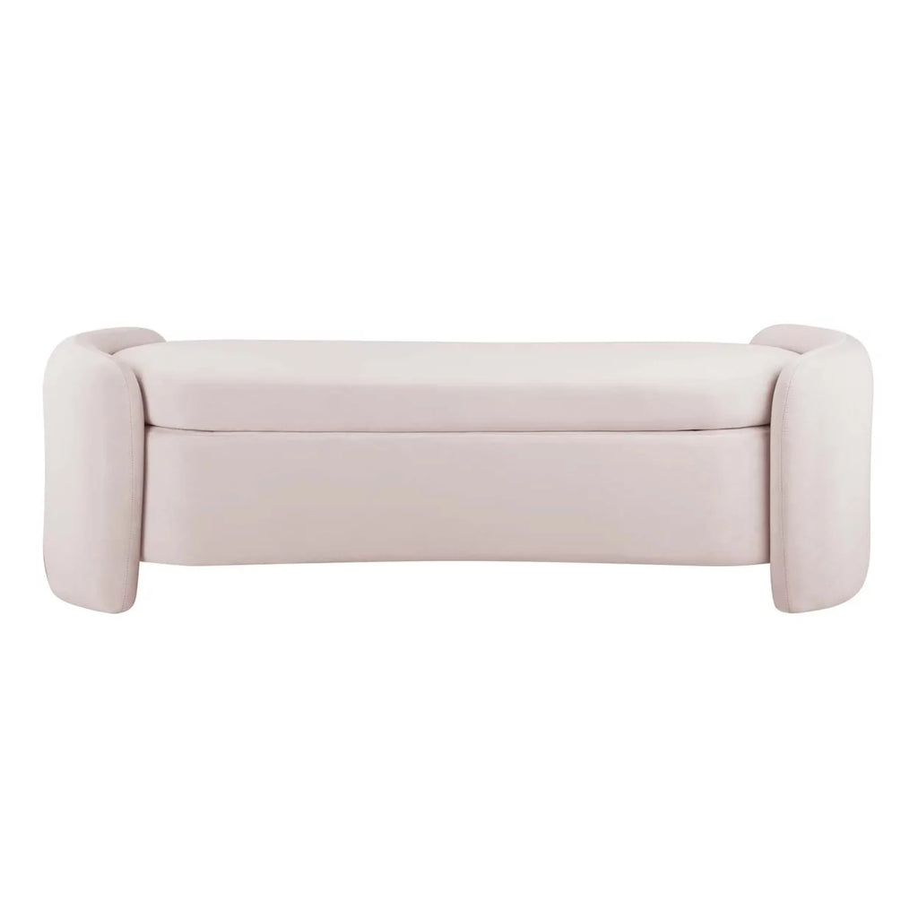 Pink Performance Velvet Bench U65510