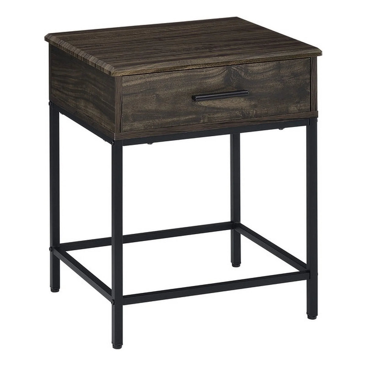 Brown Engineered Wood End Table with Drawer V226590